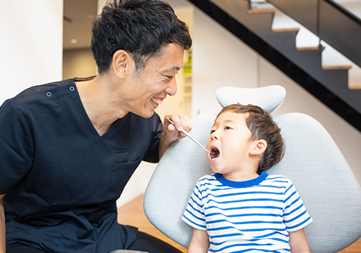 お子さまの気持ちに寄り添います